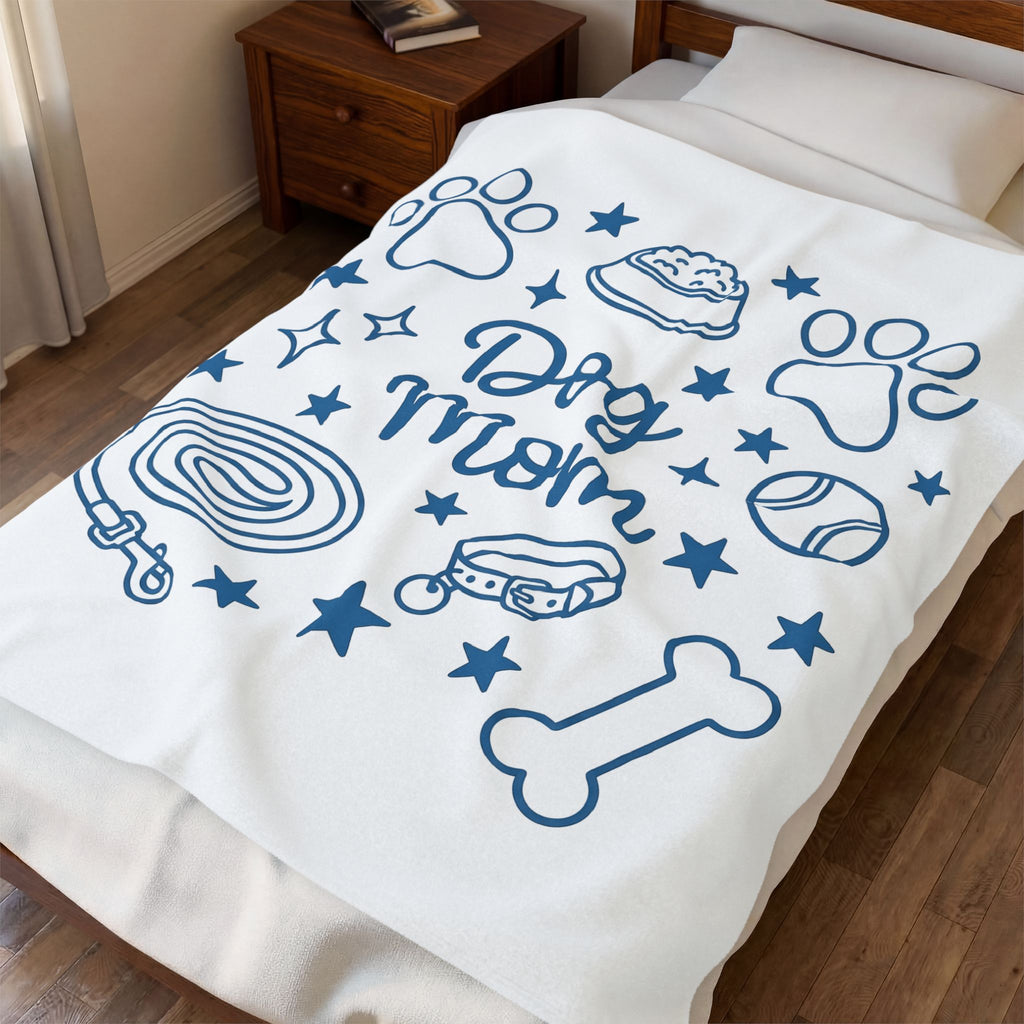 Dog Paws Blanket Dog Mom Dog Mom Pet Gift Women Doodle Blanket Paw Blanket Dog Parent Fan Hand Drawn Blanket Animal Graphic Minimalist Stars Blanket