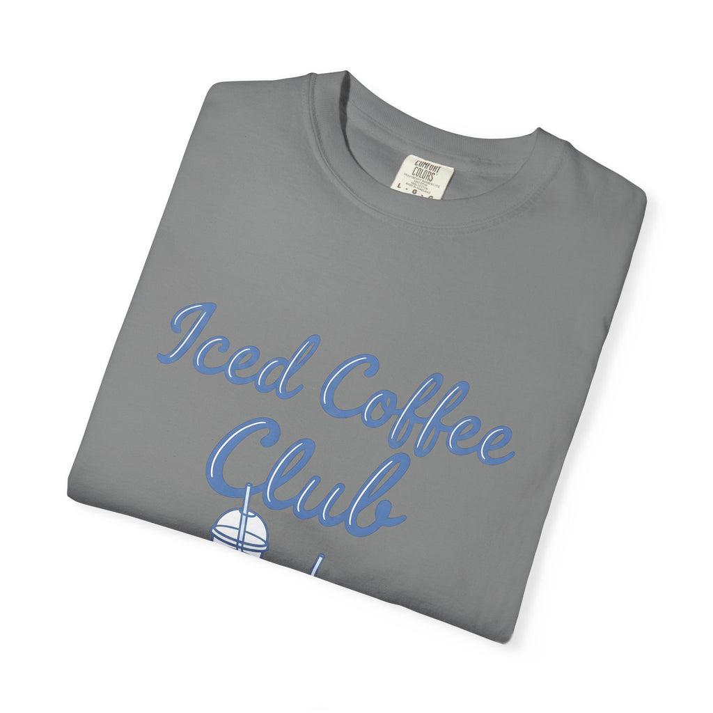 Iced Latte Glass T-Shirt Coffee Cuisine Gift Women Fun T-Shirt Glassware T-Shirt Coffee Fan Java Graphic Illustration Clean Fingers T-Shirt