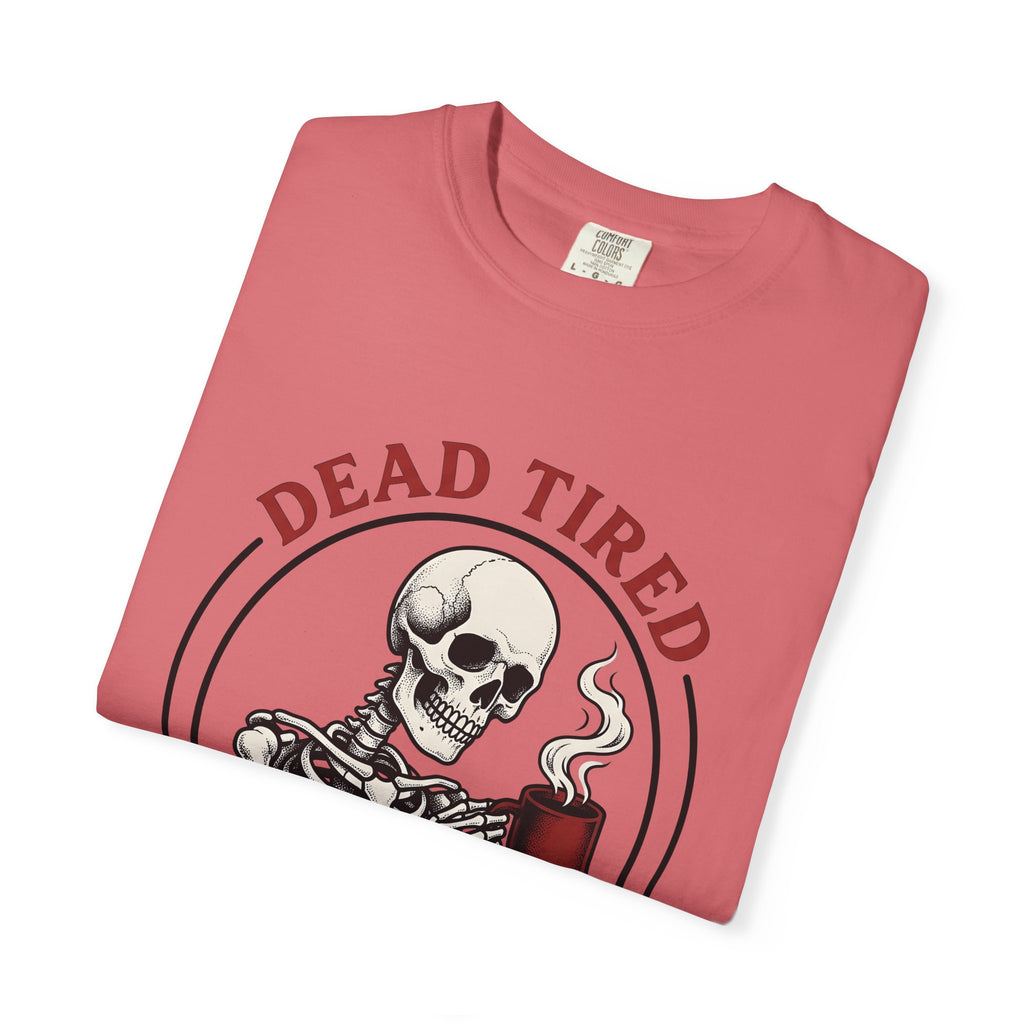 Skeleton Coffee Halloween Coffee Gift Tattoo Skull Coffee Horror Fan Traditional Caffeine Vintage T-Shirt