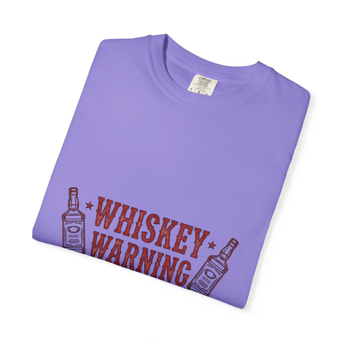 Bourbon Bottle Cowgirl Alcohol Gift Weathered Whiskey Bottle Rodeo Fan Distressed Liquor Old T-Shirt