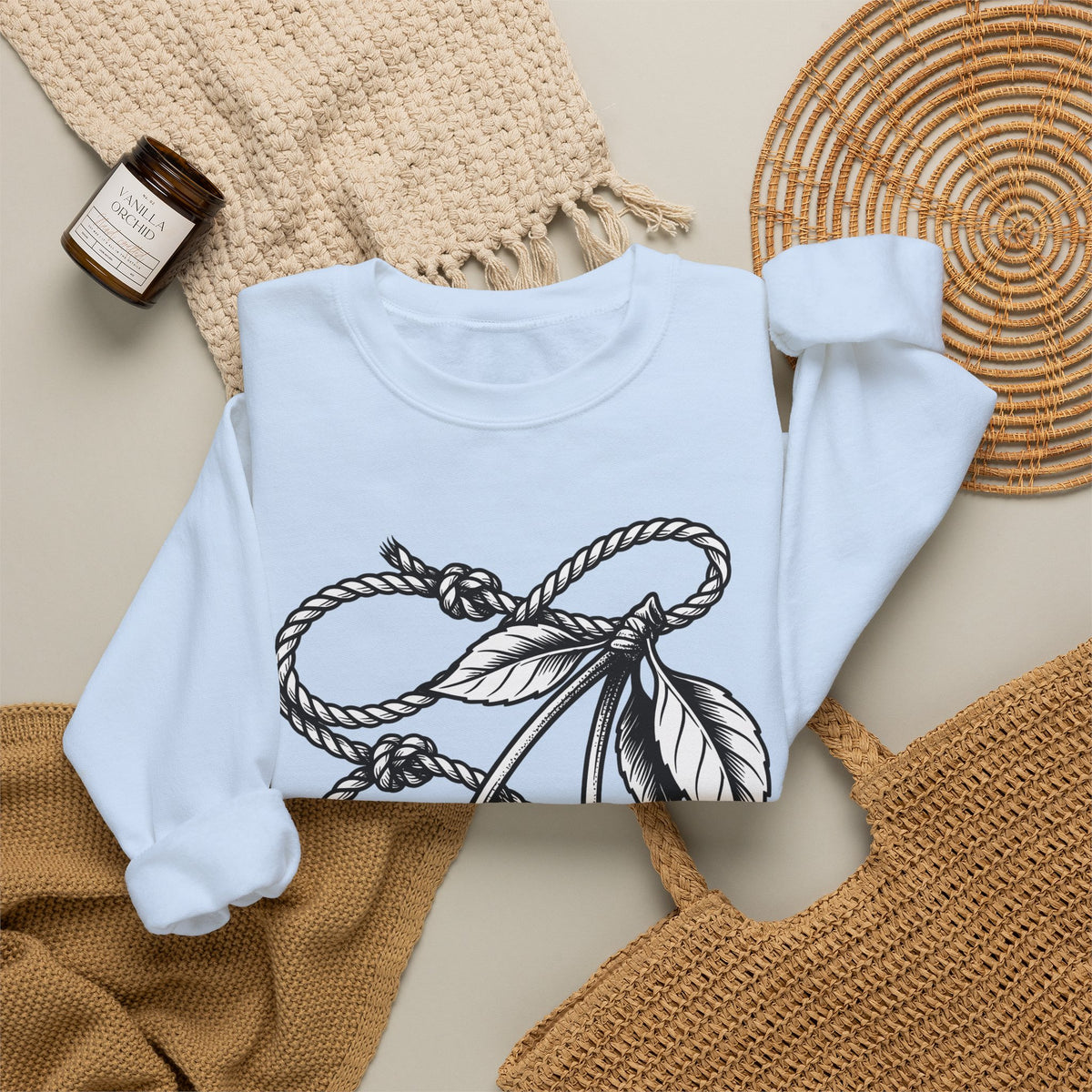 Cherry Vine Sweatshirt Cowgirl Ranch Gift Women Retro Sweatshirt Grapevine Sweatshirt Rodeo Fan Vintage Sweatshirt Farmhouse Graphic Sketch Foliage Sweatshirt