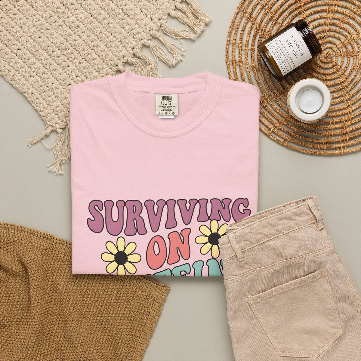 Retro Floral Art T-Shirt Coffee Satire Gift Women Boho T-Shirt Floral Art T-Shirt Java Fan Bohemian T-Shirt Sarcastic Graphic Retro Wildflower
