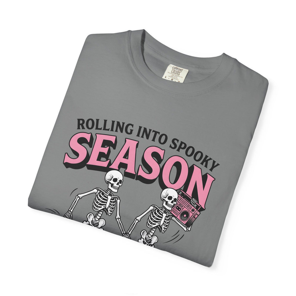 Skull Roller Skate T-Shirt Halloween Celebration Gift Women Vintage T-Shirt Roller Skating T-Shirt Spooky Fan Retro T-Shirt