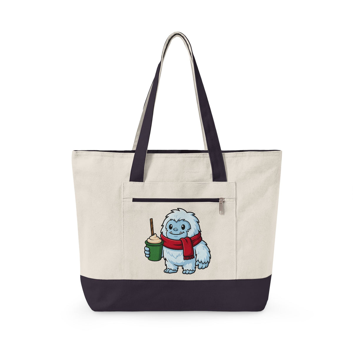Abominable Snowman Christmas Holiday Gift Comic Yeti Xmas Fan Cartoon Holiday Chibi Tote Bag