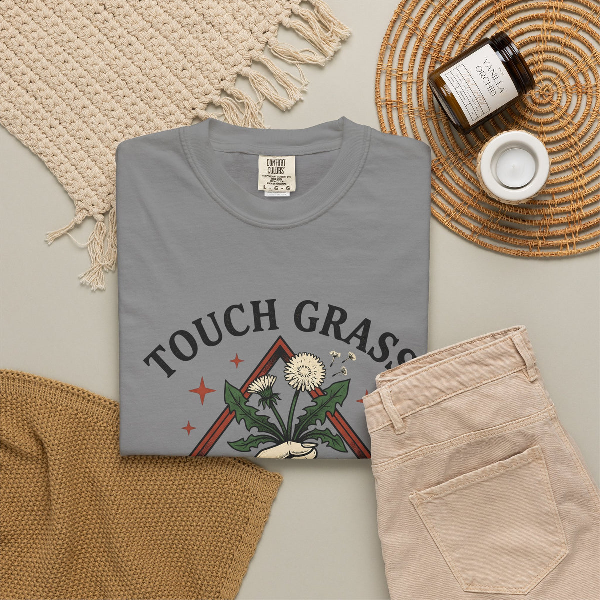 Hand Seed Head T-Shirt Boho Chic Environment Gift Women Old Fashioned T-Shirt Dandelion T-Shirt Hippie Fan Vintage T-Shirt Eco Graphic Sketch