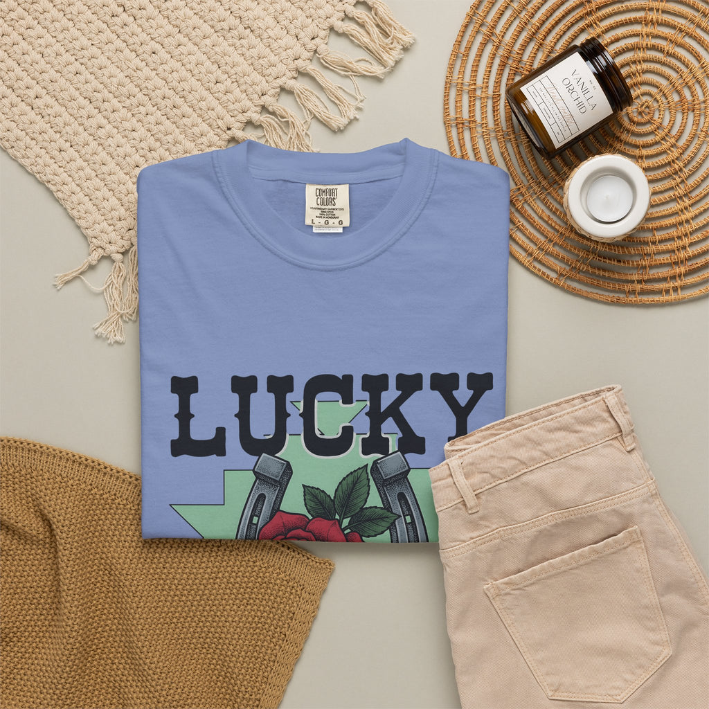 Horseshoe Rose T-Shirt Cowgirl Ranch Gift Women Line Art T-Shirt Rosebud T-Shirt Cowgirl Fan Minimalist T-Shirt Farmhouse Graphic Classic Shape