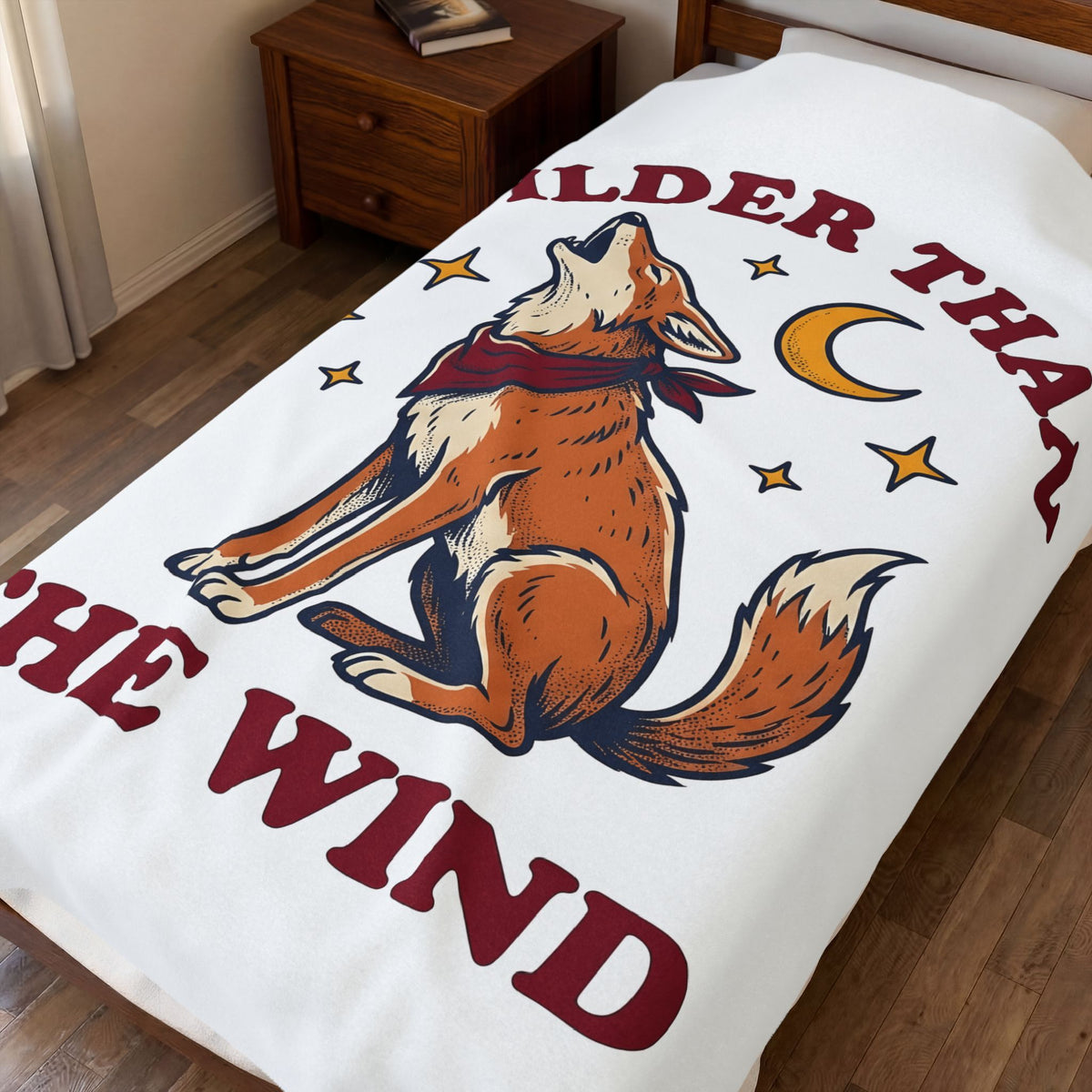 Barking Coyote Blanket Cowgirl Pet Gift Women Country Blanket Coyote Blanket Cowgirl Fan Rustic Blanket Animal Graphic Farmhouse Scarf Blanket