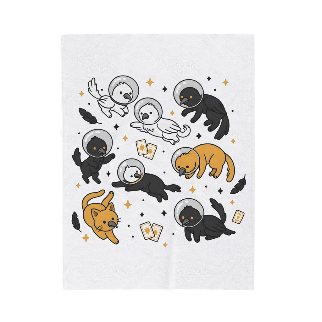 Cosmic Creature Mix Blanket Funny Random Designs Beasts Gift Women Adorable Blanket Monster Blanket Humor Fan Cartoon Blanket Creature Graphic
