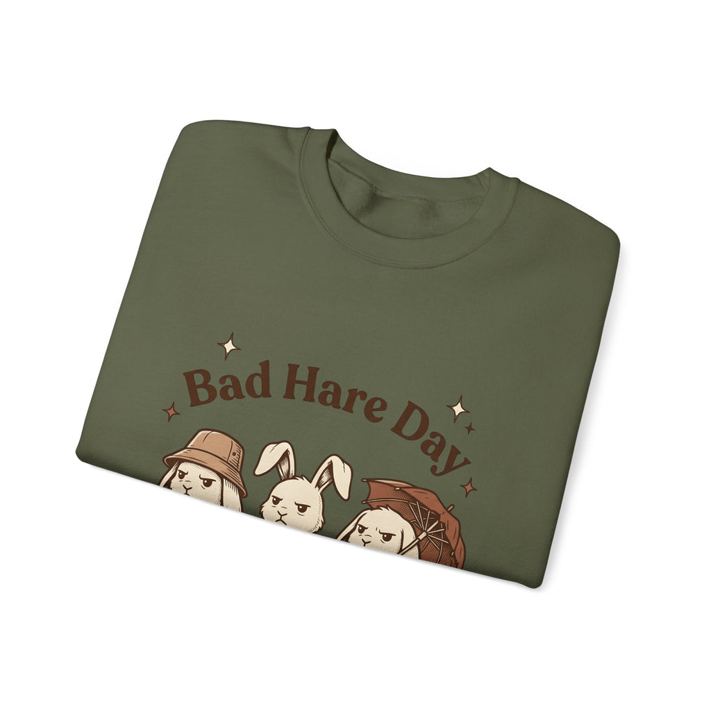 Moody Rabbits Sweatshirt Funny Pets Gift Women Animation Sweatshirt Bunny Sweatshirt Humor Fan Cartoon Sweatshirt Animal Graphic Classic Rainshade Sweatshirt