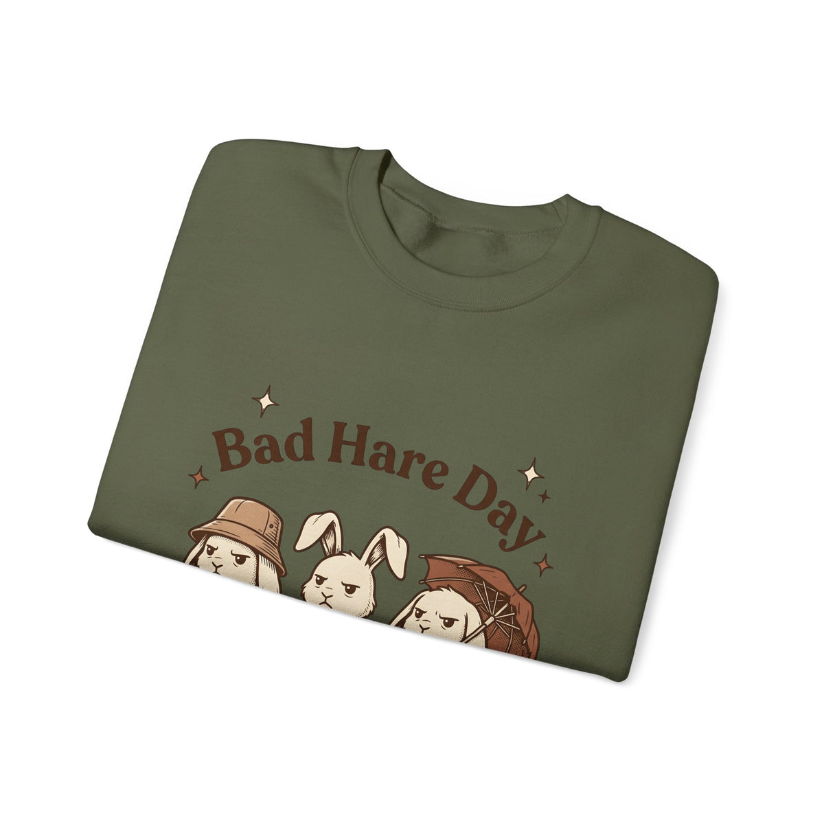 Moody Rabbits Sweatshirt Funny Pets Gift Women Animation Sweatshirt Bunny Sweatshirt Humor Fan Cartoon Sweatshirt Animal Graphic Classic Rainshade Sweatshirt