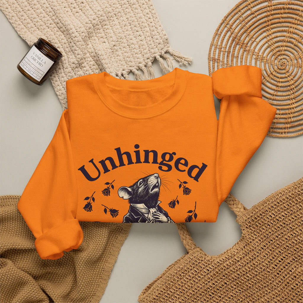 Dressed Mouse Sweatshirt Funny Pet Gift Women Retro Sweatshirt Mouse Sweatshirt Humor Fan Vintage Sweatshirt Animal Graphic Sketch Flower Sweatshirt