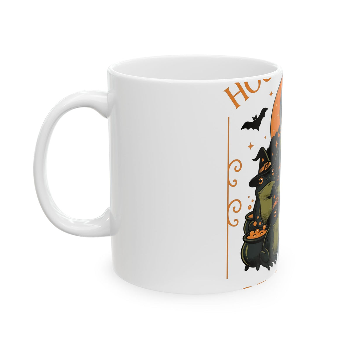 Witch Frogs Mug Halloween Animal Gift Women Cartoon Mug Toad Mug Horror Fan Comic Mug Creature Graphic Vintage Cauldrons Mug