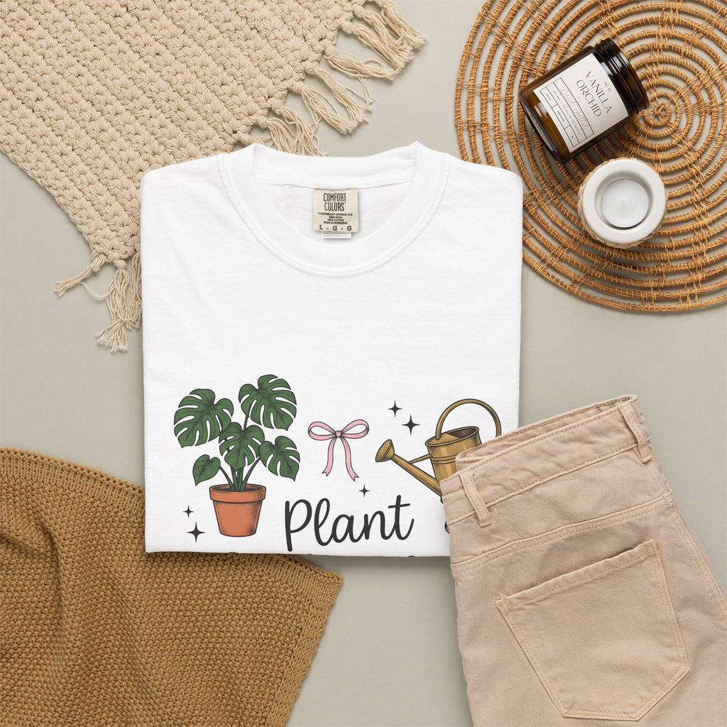 Houseplant Pot T-Shirt Plant Mom Garden Gift Women Sketch T-Shirt Planter T-Shirt Gardener Enthusiast Drawing Graphic Gardening Illustration Retro