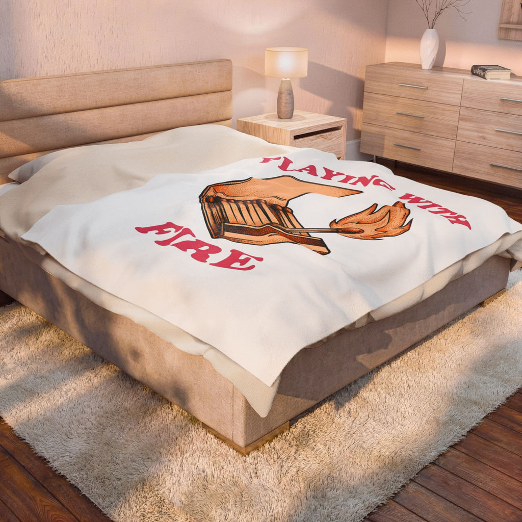Matchbox Blaze Blanket Cowgirl Country Gift Women Distressed Blanket Lighter Blanket Rodeo Fan Vintage Blanket Rural Graphic Sketch Spark Blanket