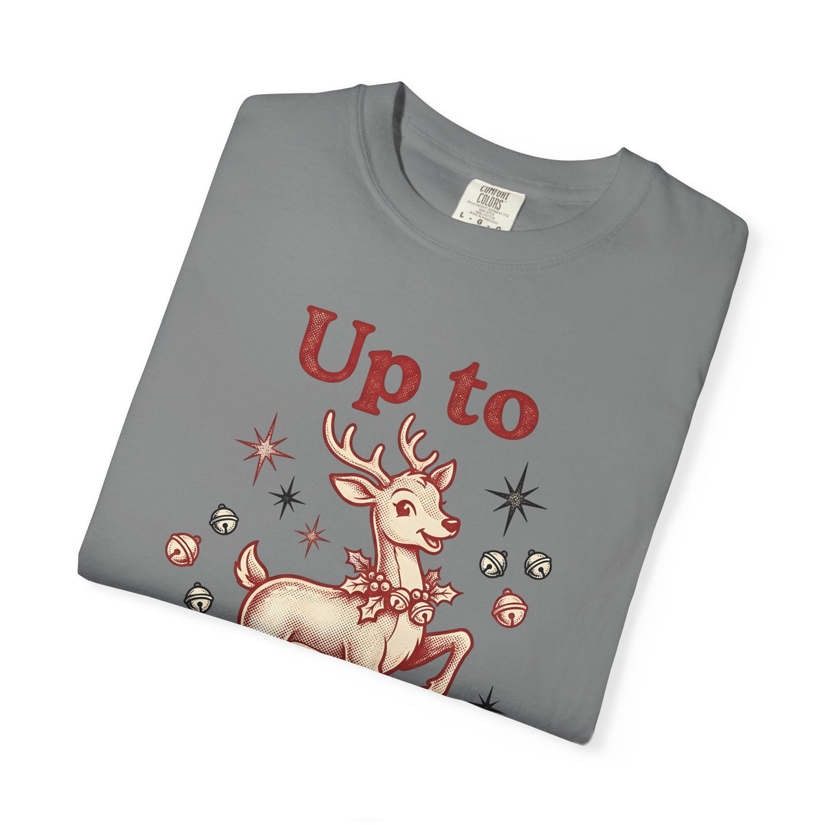 Reindeer Graphic T-Shirt Christmas Holiday Gift Women Vintage T-Shirt Caribou T-Shirt Xmas Fan Distressed T-Shirt Seasonal Graphic Retro Jingle