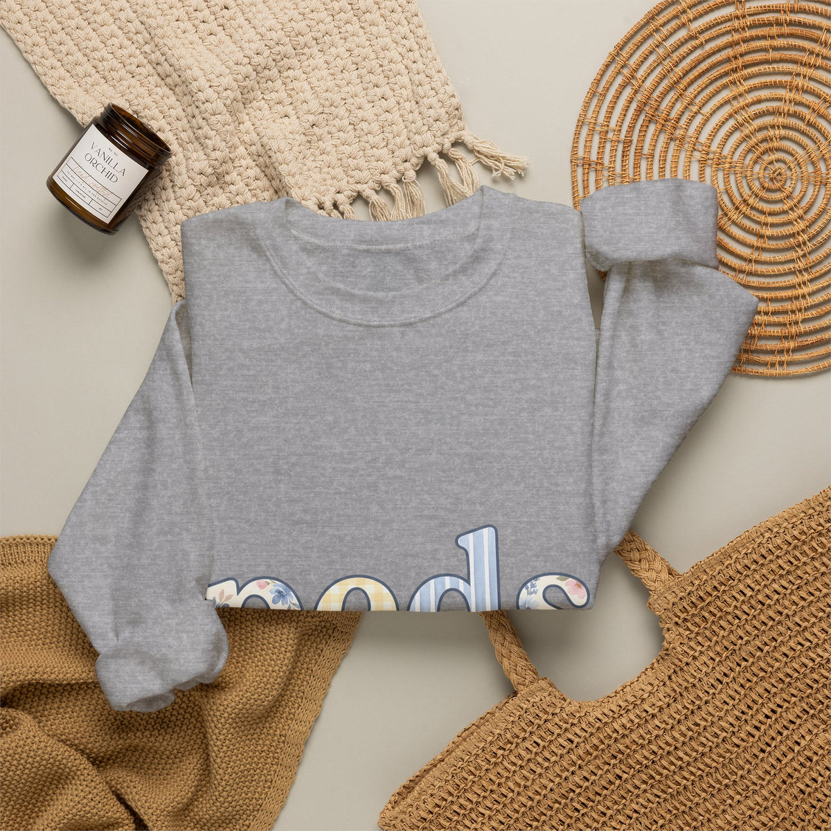 Floral Monogram Sweatshirt Nurses Hospital Gift Women Pale Colors Sweatshirt Initial Sweatshirt Nurse Enthusiast Pastel Sweatshirt Medical Graphic Old School