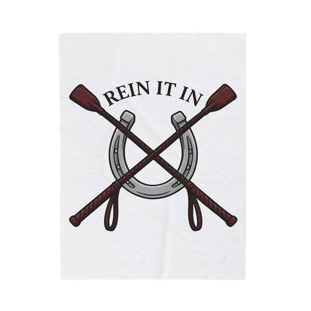 Riding Crop Horseshoe Blanket Equestrian Horse Gift Women Cartoon Blanket Horseshoe Blanket Equestrian Enthusiast Comic Blanket Equine Graphic