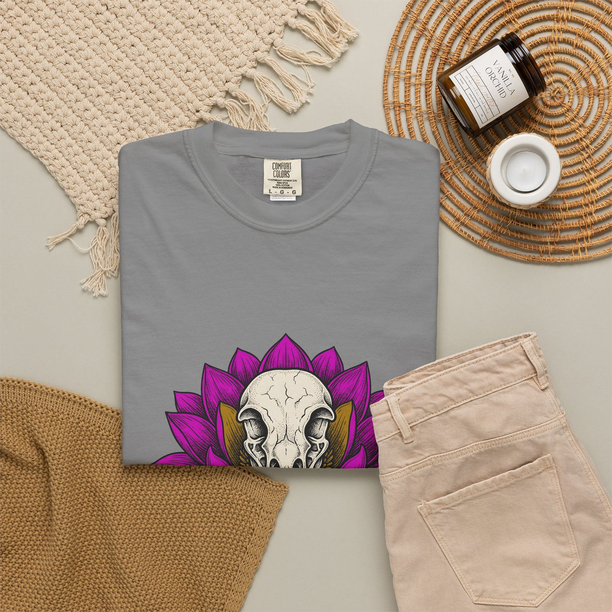 Bird Head Flower T-Shirt Boho Chic Emo Gift Women Line Art T-Shirt Floral Head T-Shirt Hippie Fan Minimalist T-Shirt Goth Graphic Classic Lotus