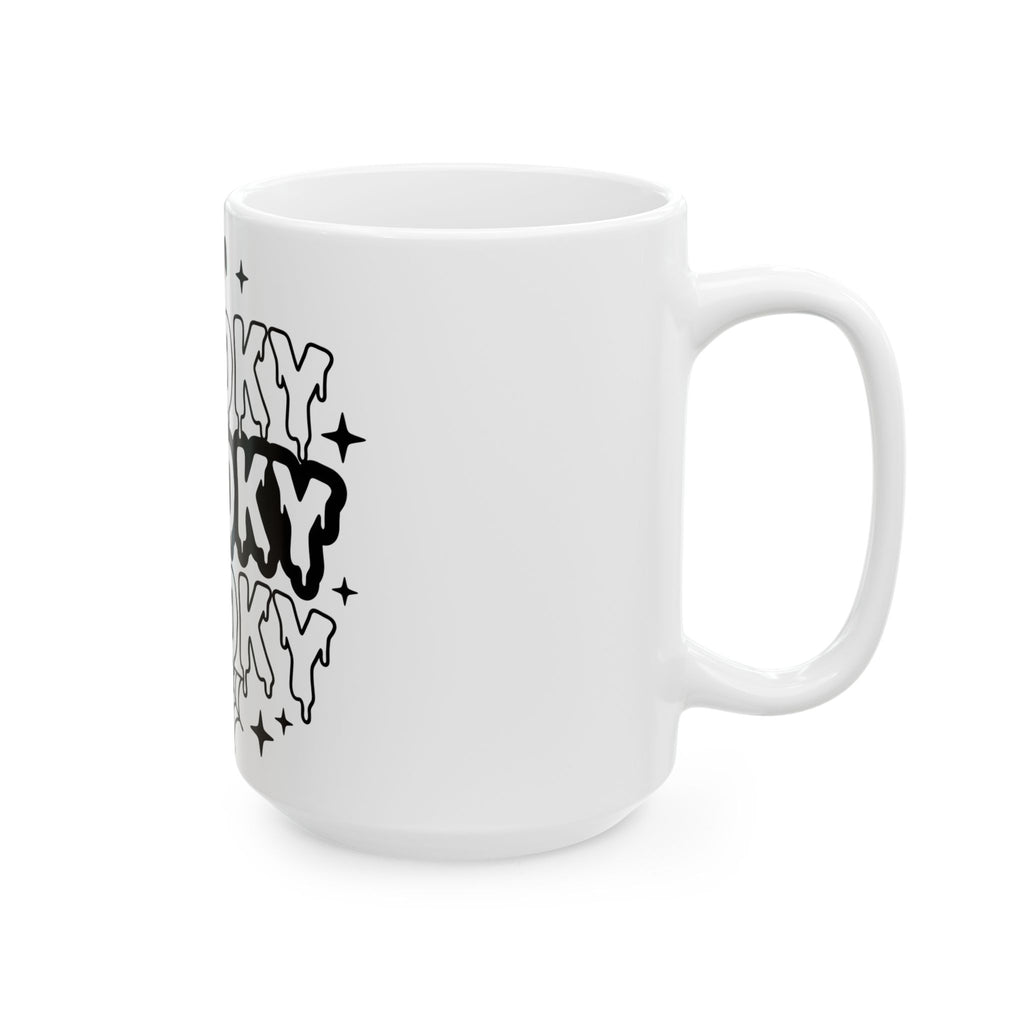 Spirit Design Mug Halloween Thriller Gift Women Modern Mug Spirituality Mug Horror Fan Abstract Mug Suspense Graphic Vintage Web