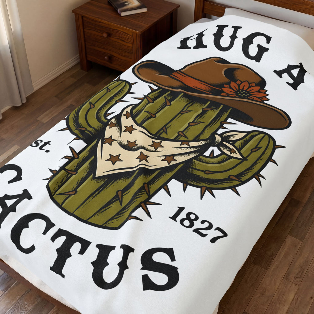 Desert Cowboy Hat Blanket Cowgirl Rural Gift Women Farmhouse Blanket Cowboy Hat Blanket Cowgirl Fan Rustic Graphic Blanket Retro Kerchief Blanket