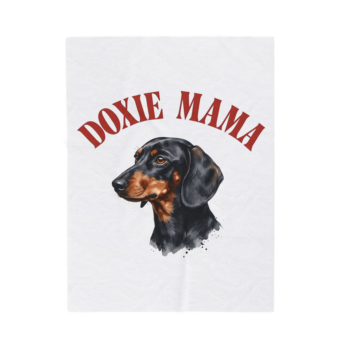 Dachshund Pet Blanket Dog Companion Gift Women Naturalistic Blanket Wiener Dog Blanket Dog Fan Doxie Design Dog Graphic Paint Wash Canine Portrait