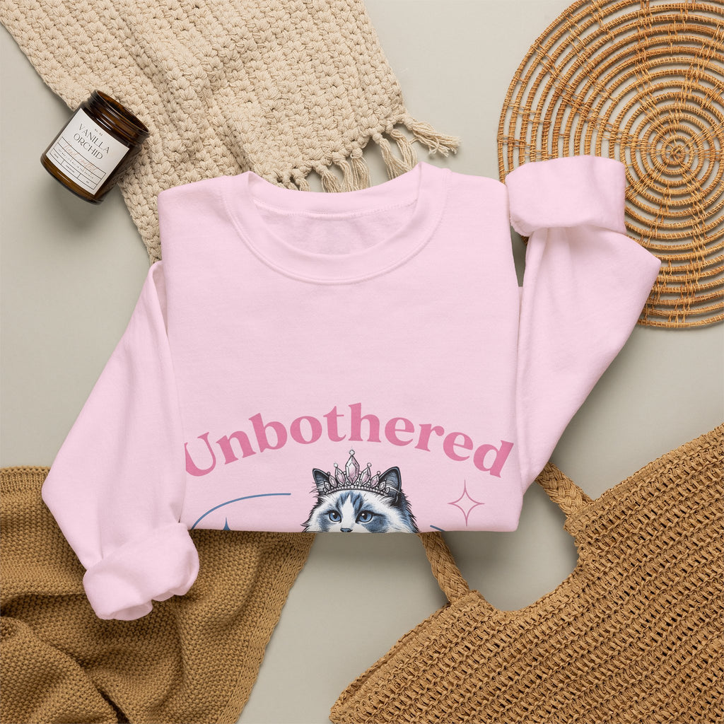 Crowned Cat Sweatshirt Cat Princess Gift Women Trending Sweatshirt Kitty Sweatshirt Cat Fan Feline Sweatshirt Royal Graphic Vintage Sparkle Sweatshirt