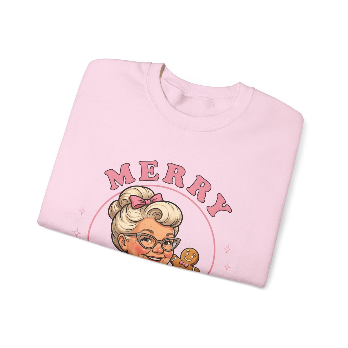 Grandma Cookie Christmas Pastry Gift Comic Cookie Christmas Fan Cartoon Bakery Vintage Sweatshirt
