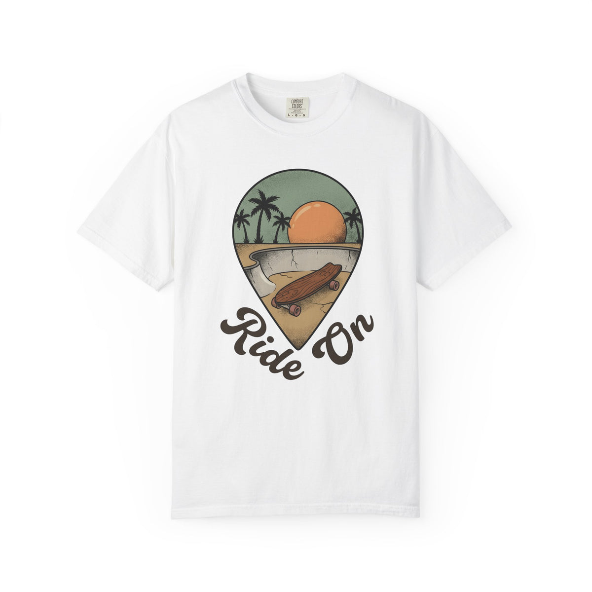Longboard Design T-Shirt Skateboarding Seaside Gift Women Classic T-Shirt Longboarding T-Shirt Skater Enthusiast Retro T-Shirt Coastal Graphic Old