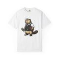 Beaver Apparel T-Shirt Funny Fauna Gift Women Caricature T-Shirt Beaver T-Shirt Humor Fan Cartoon T-Shirt Wildlife Graphic Old School Cash Money
