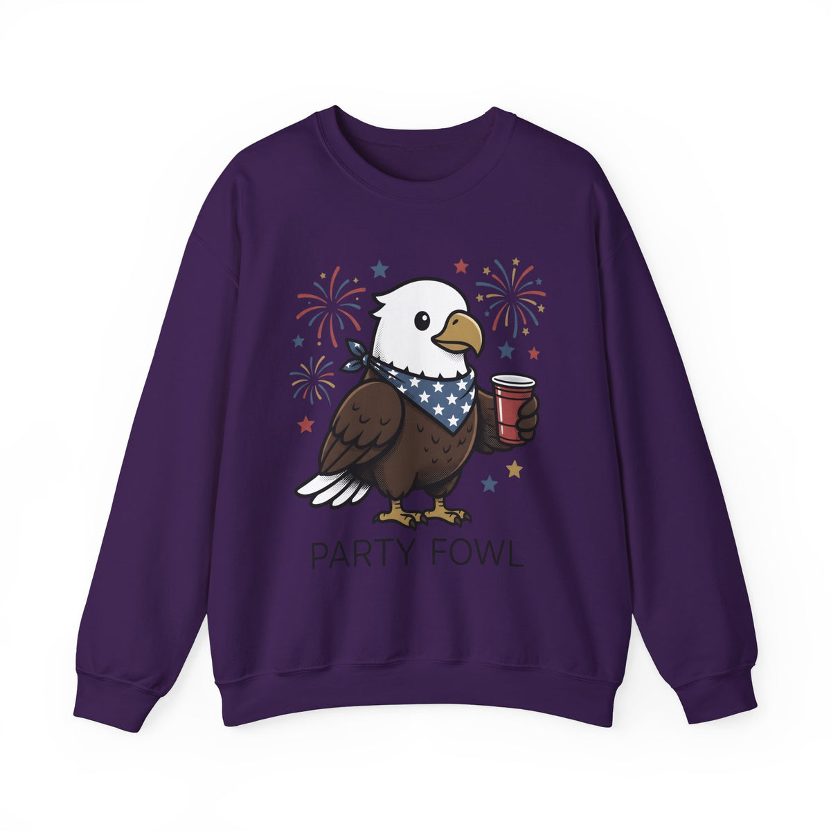 Bald Eagle Sweatshirt 4th Of July Usa Gift Women Comic Sweatshirt Eagle Sweatshirt Independence Day Fan Cartoon Sweatshirt American Graphic Vintage Fireworks