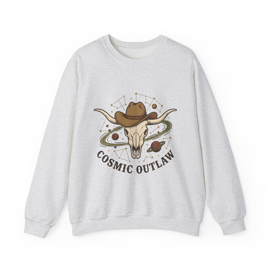 Longhorn Skull Hat Sweatshirt Cowgirl Western Gift Women Vintage Sweatshirt Skullcap Sweatshirt Rodeo Fan Retro Sweatshirt Design Retro Planets Sweatshirt