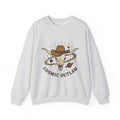 Longhorn Skull Hat Sweatshirt Cowgirl Western Gift Women Vintage Sweatshirt Skullcap Sweatshirt Rodeo Fan Retro Sweatshirt Design Retro Planets Sweatshirt
