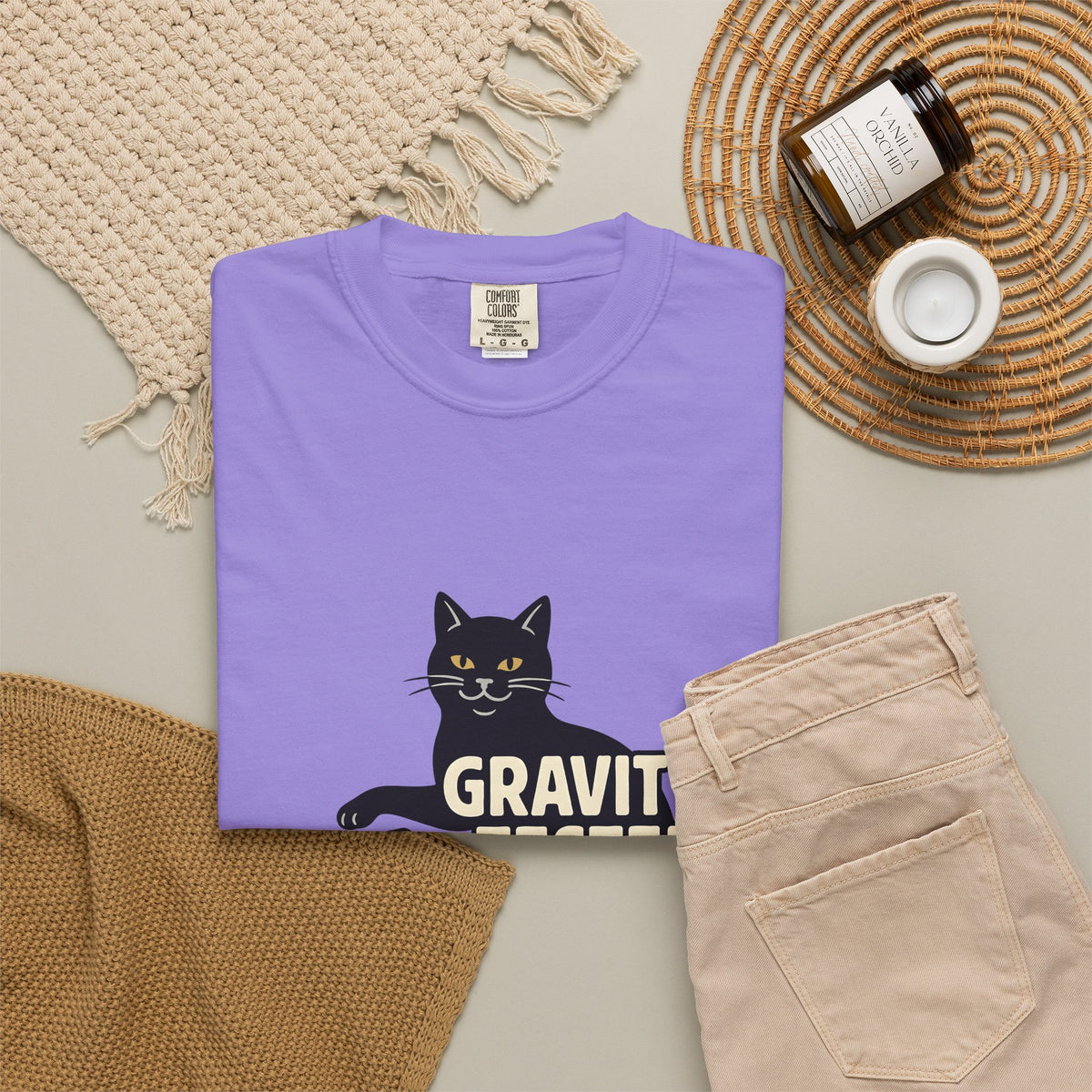Black Cat Cat Humor Gift Cartoon Kitty Feline Fan Comic Retro Spilled Glass T-Shirt