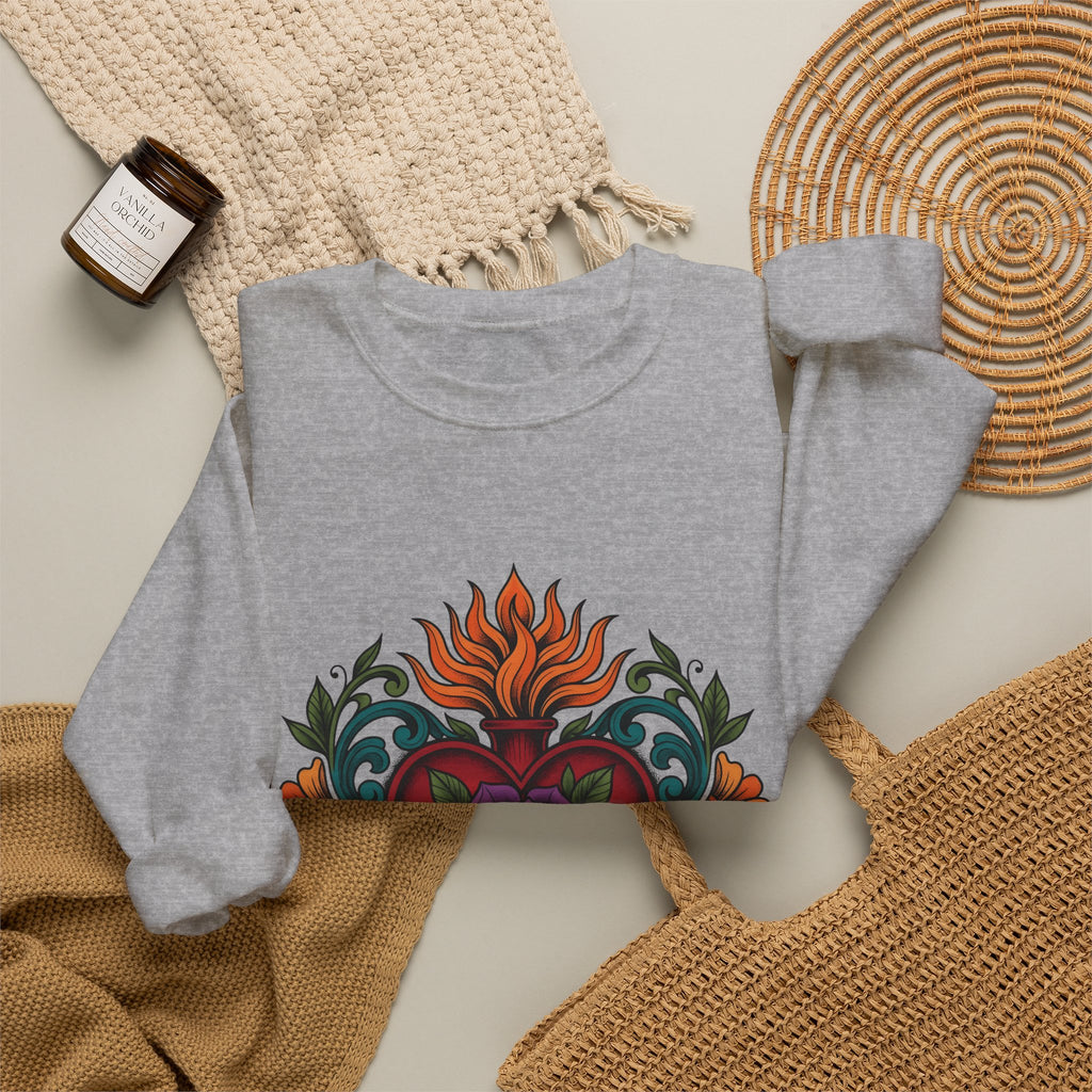 Love Blossom Boho Chic Bloom Gift Ink Flower T Sweatshirt
