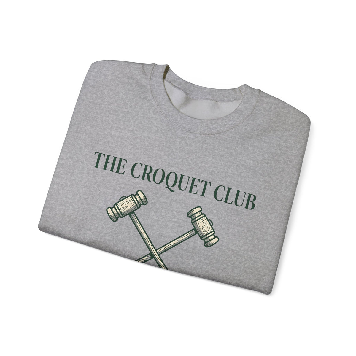 Croquet Mallets Sweatshirt Croquet Club Gift Women Vintage Sweatshirt Mallet Sweatshirt Croquet Fan Vintage Sweatshirt Team Graphic Hand Drawn Club Emblem