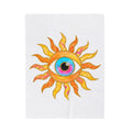 Sun Eye Blanket Boho Wellness Gift Women Minimalist Blanket Sun Blanket