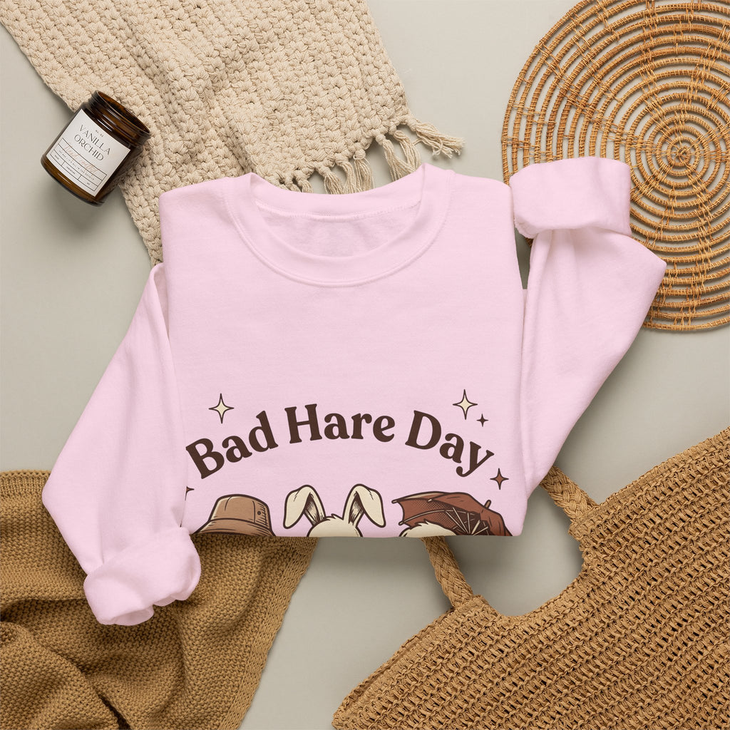 Moody Rabbits Sweatshirt Funny Pets Gift Women Animation Sweatshirt Bunny Sweatshirt Humor Fan Cartoon Sweatshirt Animal Graphic Classic Rainshade Sweatshirt