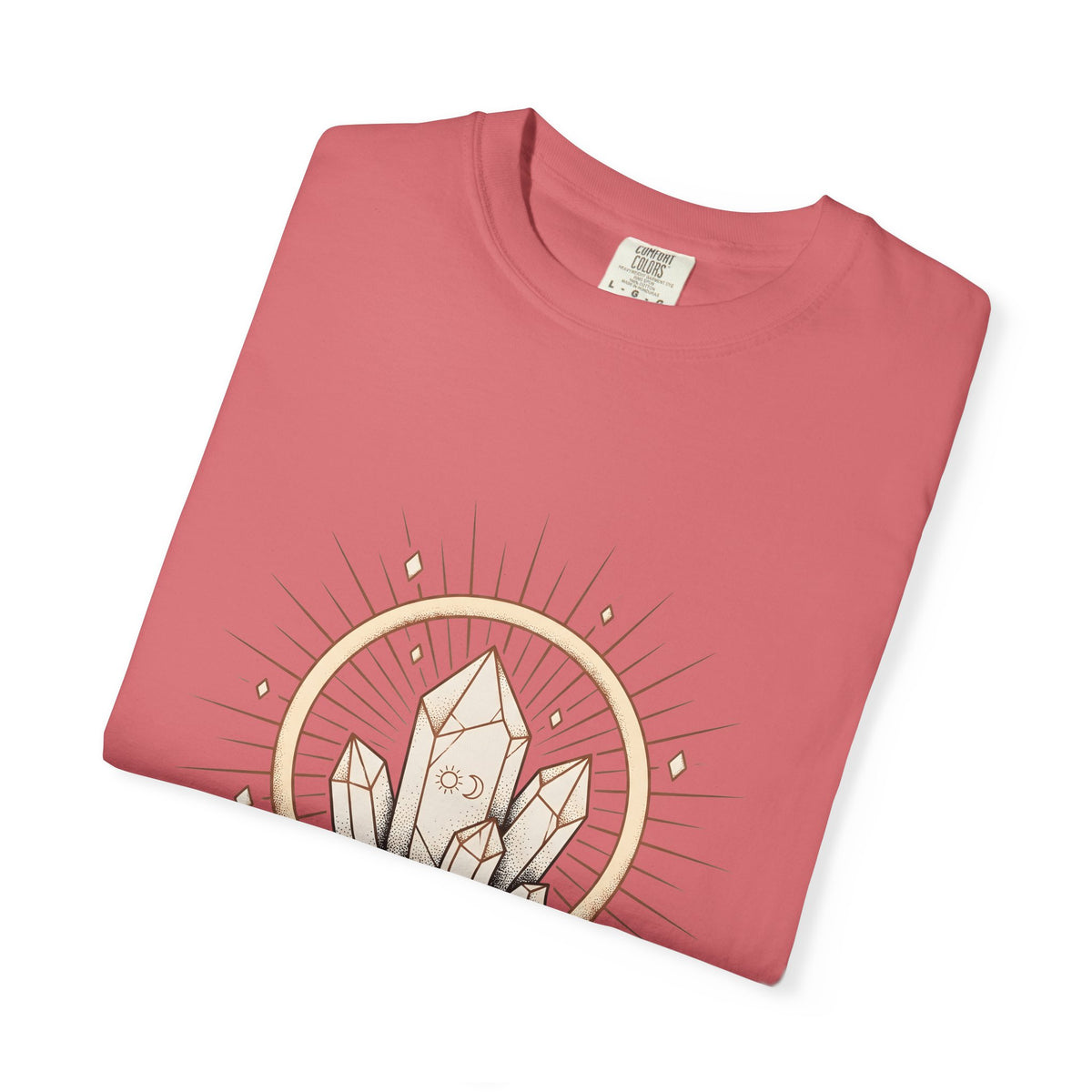 Quartz Cluster T-Shirt Boho Chic Mystic Gift Women Bohemian T-Shirt Crystal Cluster T-Shirt Boho Fan Hippie T-Shirt Spiritual Graphic Shabby Chic