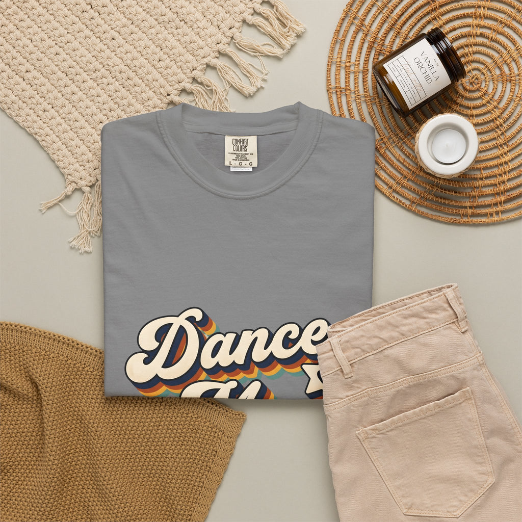 Vintage Lettering T-Shirt Moms Ballet Gift Women Block T-Shirt Typography T-Shirt Motherhood Enthusiast Typography T-Shirt Dance Graphic Classic