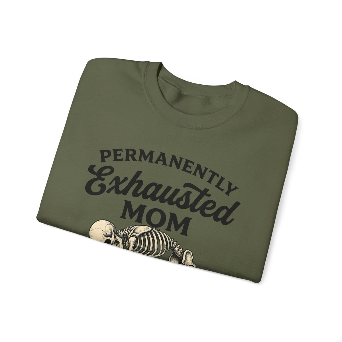 Skeleton Mom Humor Gift Vintage Skull Mother Fan Retro Funny Hand Drawn Phone Sweatshirt