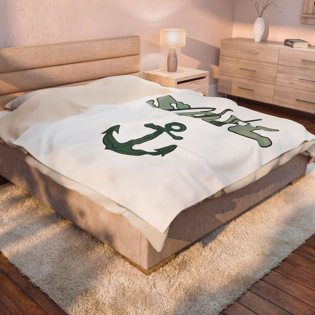 Anchor Illustration Blanket Sports & Activities Water Sports Gift Women Modern Blanket Anchor T-Sh