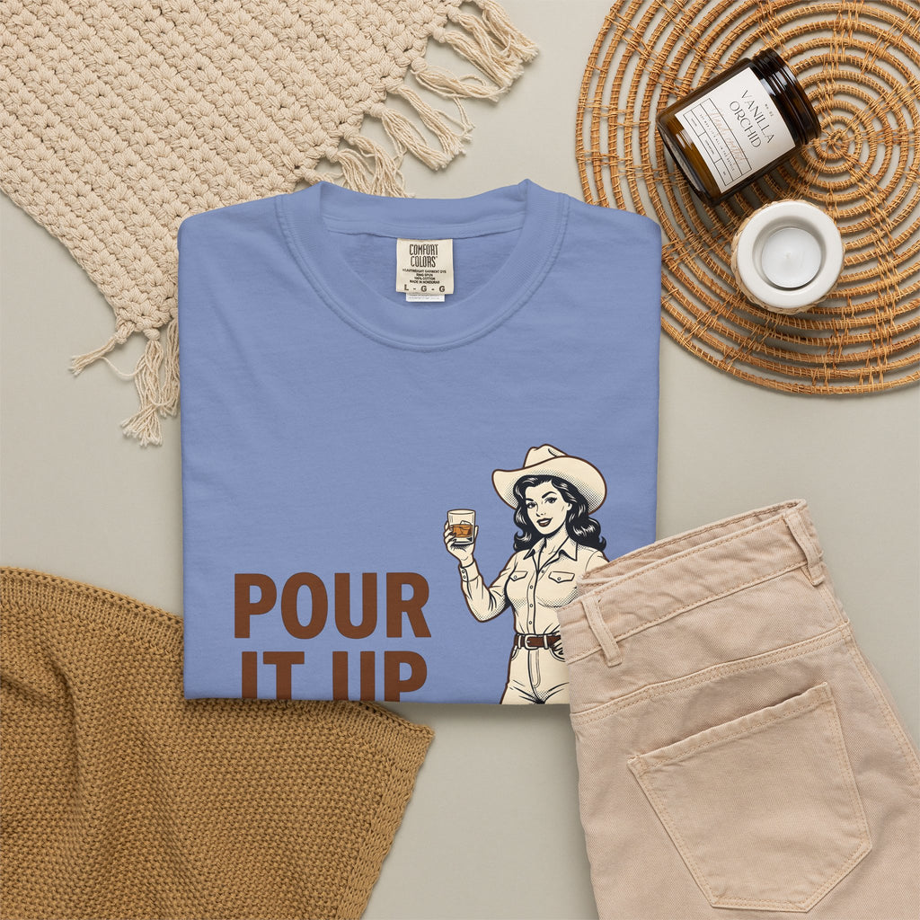 Cowgirl Cowgirl Western Gift Vintage Cowgirl Fan Distressed Western T-Shirt