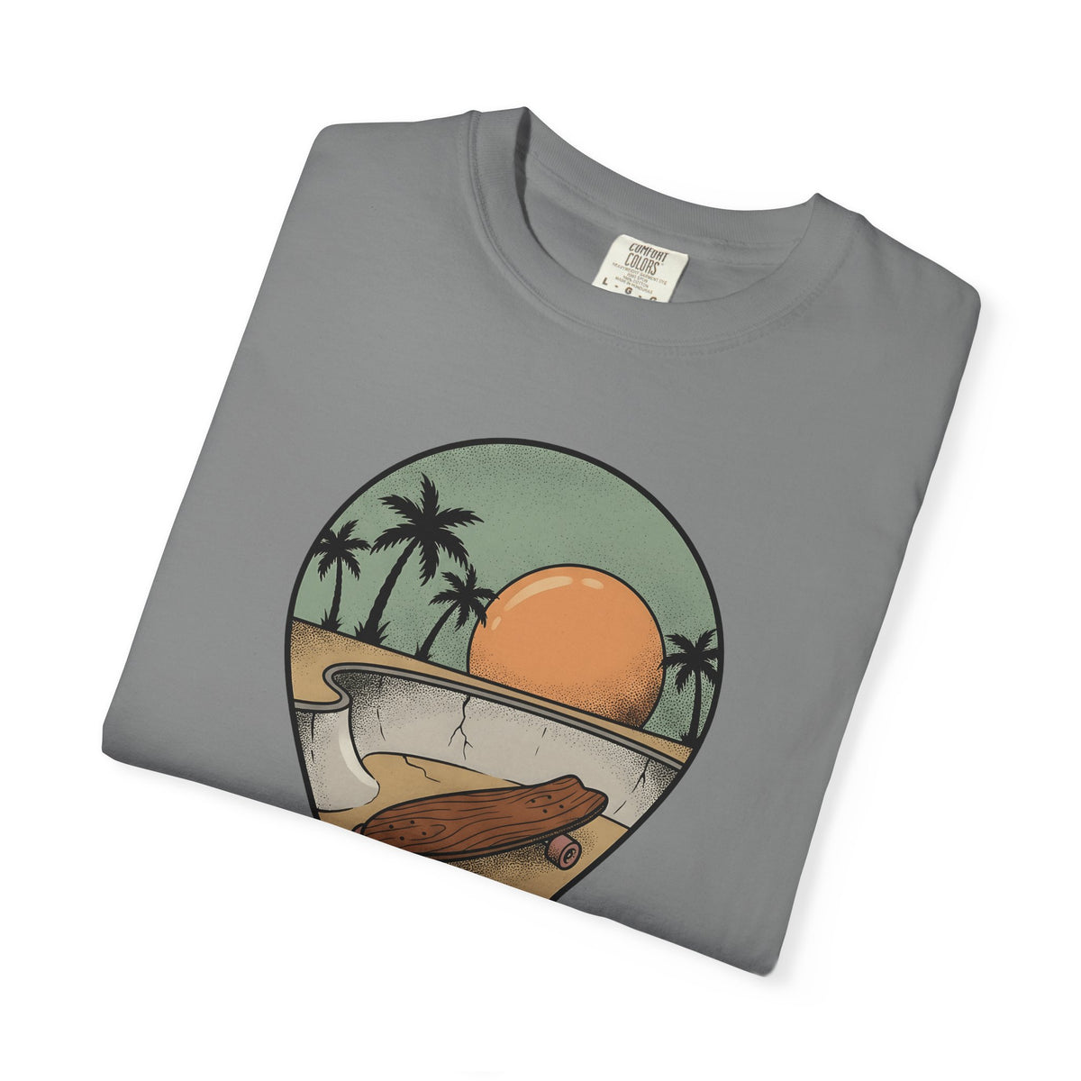 Longboard Design T-Shirt Skateboarding Seaside Gift Women Classic T-Shirt Longboarding T-Shirt Skater Enthusiast Retro T-Shirt Coastal Graphic Old