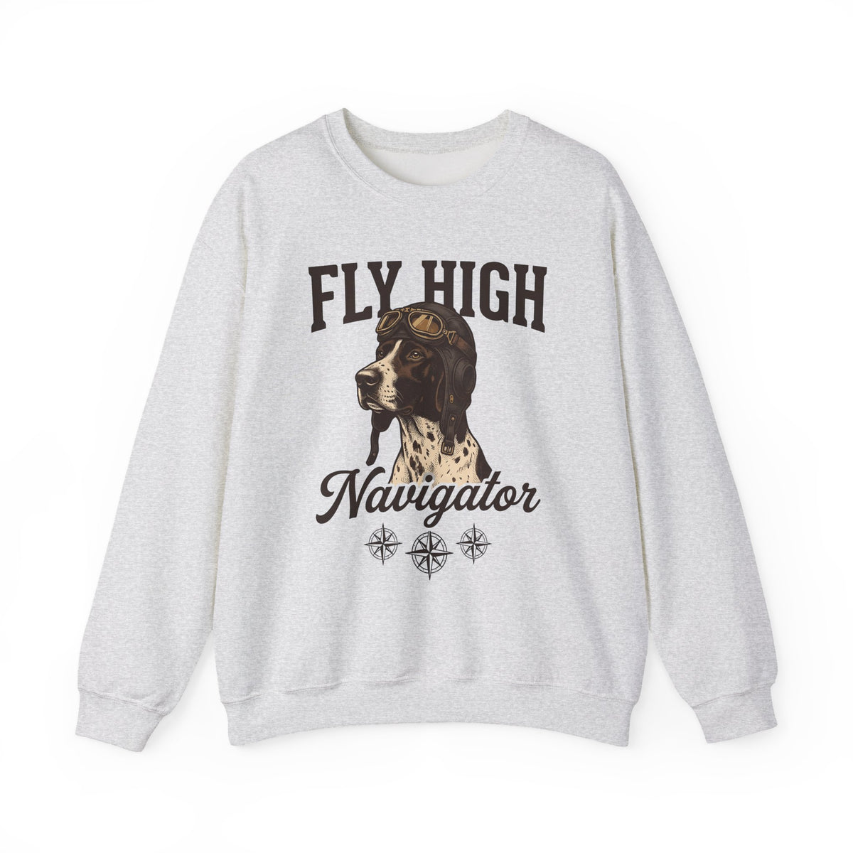 Flying Dog Sweatshirt Dog Travel Gift Women Retro Sweatshirt Canine Sweatshirt Dog Fan Vintage Sweatshirt Adventure Graphic Heritage Navigation Sweatshirt