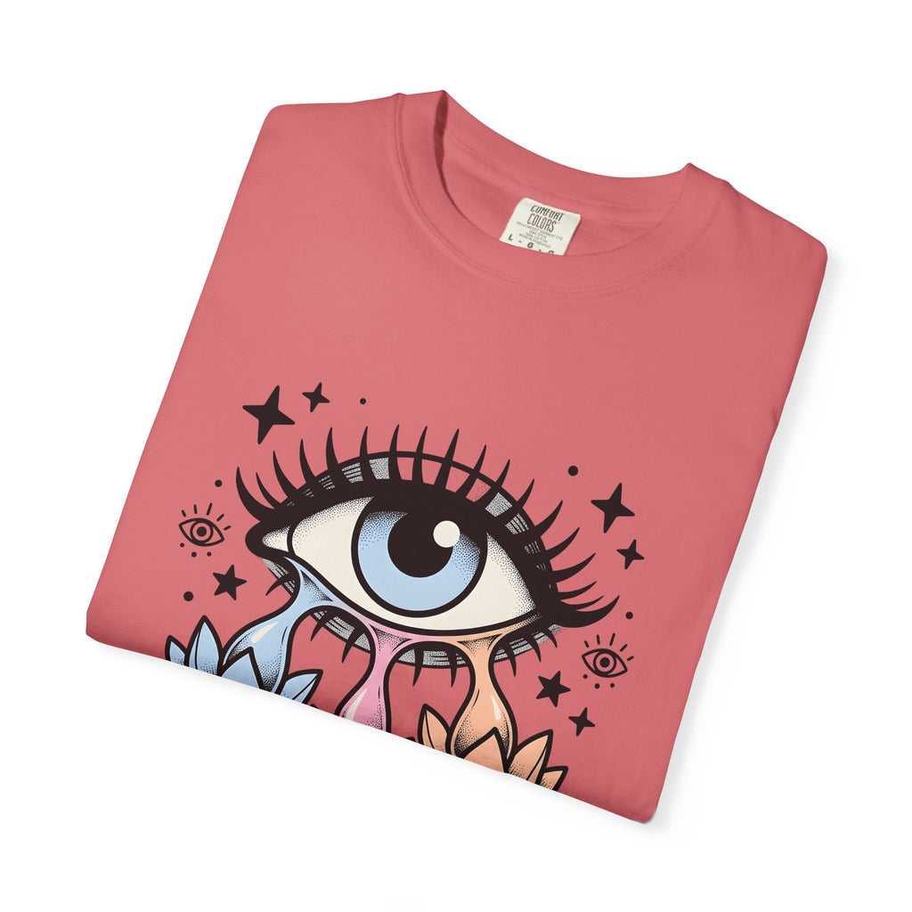 Magical Eye T-Shirt Boho Chic Meditation Gift Women Tribal T-Shirt Third Eye T-Shirt Bohemian Enthusiast Primitive T-Shirt Mindfulness Graphic