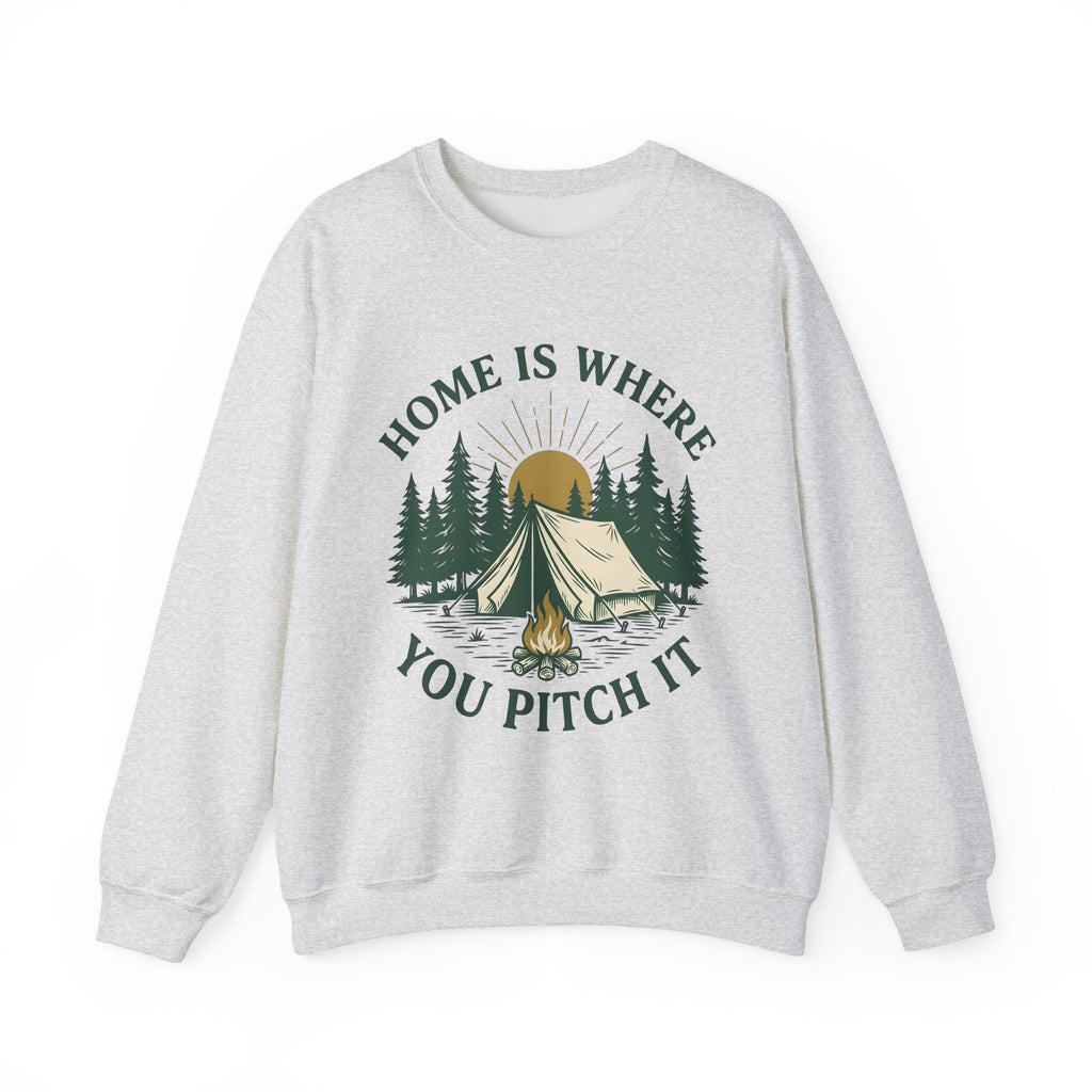 Outdoor Tent Sweatshirt Camping Adventure Gift Women Farmhouse Sweatshirt Canopy Sweatshirt Camper Enthusiast Rustic Sweatshirt Exploration Graphic Old School