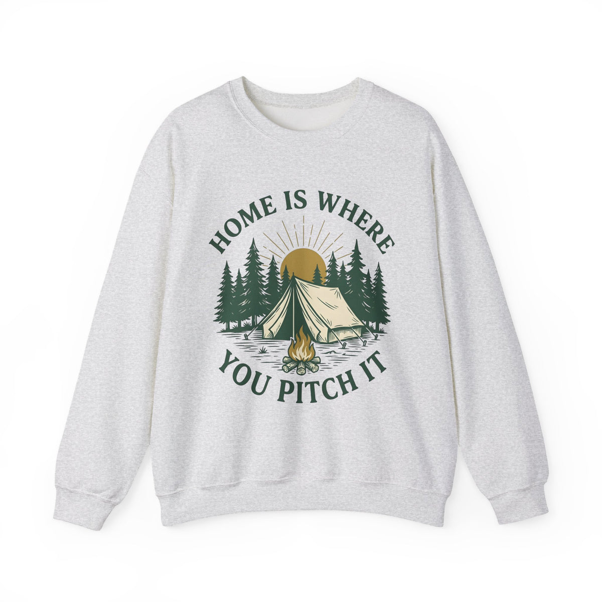 Outdoor Tent Sweatshirt Camping Adventure Gift Women Farmhouse Sweatshirt Canopy Sweatshirt Camper Enthusiast Rustic Sweatshirt Exploration Graphic Old School