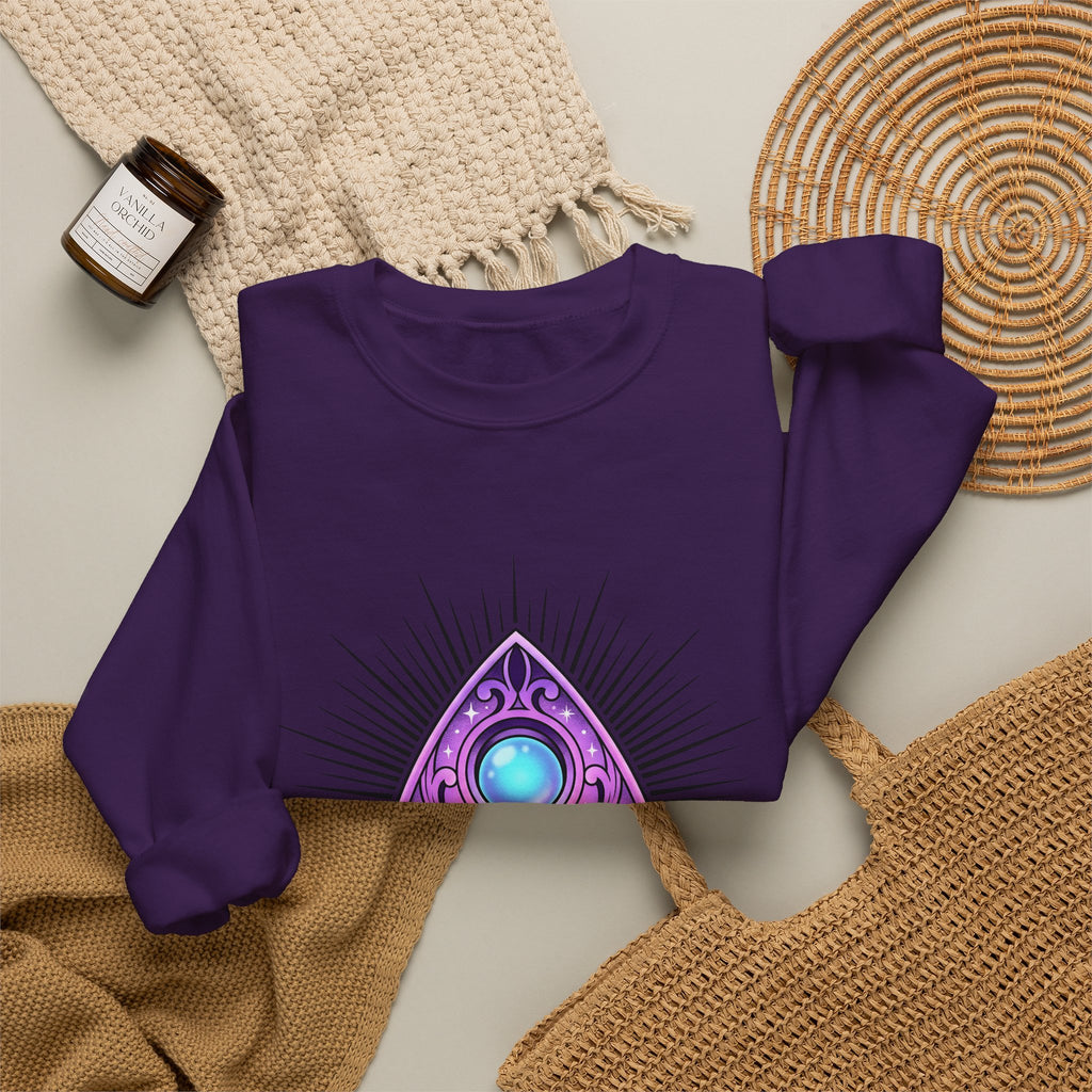 Magic Planchette Sweatshirt Boho Chic Zodiac Gift Women Mystical Sweatshirt Ouija Board Sweatshirt Bohemian Fan Spiritual Sweatshirt Astrology Graphic Trippy