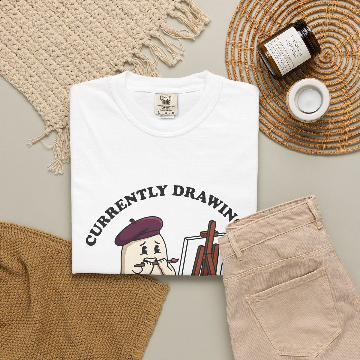 Apparition Illustrator Funny Gift Cartoon Ghost Artist Humor Fan Comic Visual T-Shirt