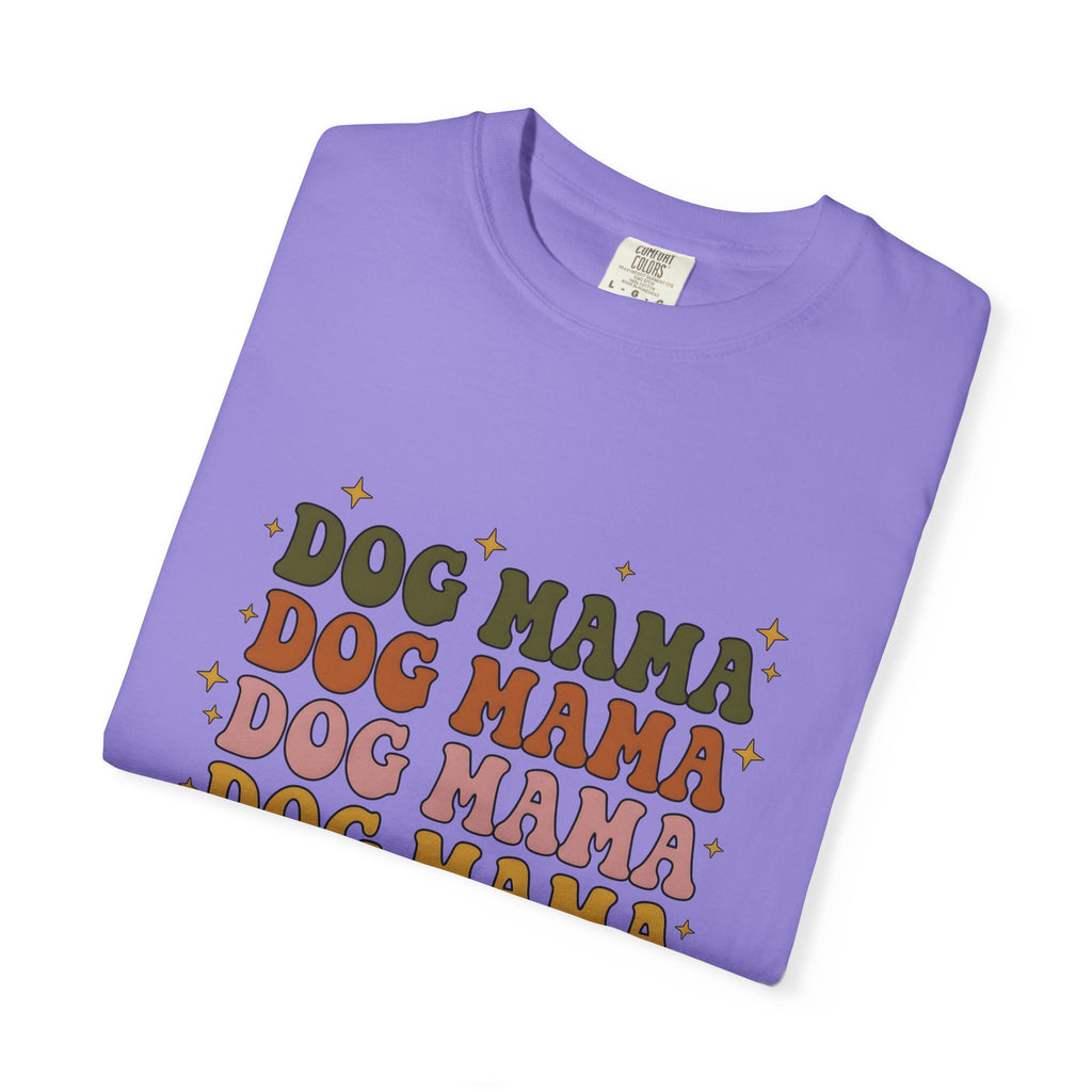 Old School Font T-Shirt Dog Mom Fauna Gift Women Retro T-Shirt Typography T-Shirt Dog Mom Fan Vintage T-Shirt Wildlife Graphic Funky Shining T-Shirt
